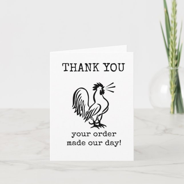 Customer Thank You, Appreciation, Cute Kort (Framsida)