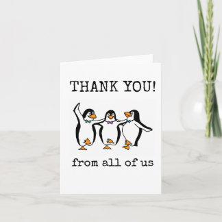 Customer Thank You Card, From All of Us, Funny Kort