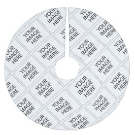 #CustomImageLogoTreeSkirts Julgransmatta Borstad Polyester