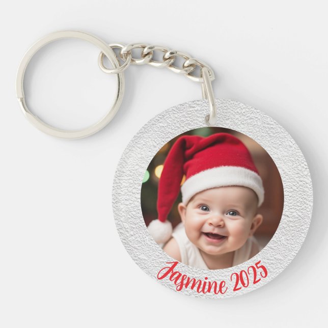 Customisable Acrylic Circle Baby First Christmas (Framsidan)