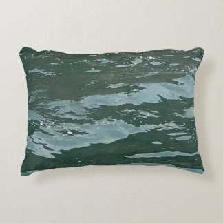 Customisable Azure Oceans Abstract Sea Water Coast Prydnadskudde