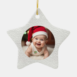Customisable Baby's First Christmas Star Julgransprydnad Keramik