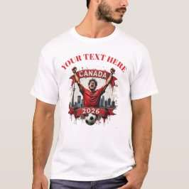 Customisable Canada Soccer Football Team Supporter T Shirt