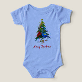 Customisable Christmas Tree Oil Painting Onepiece T Shirt