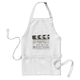 Customisable Clapperboard kock Apron. Förkläde