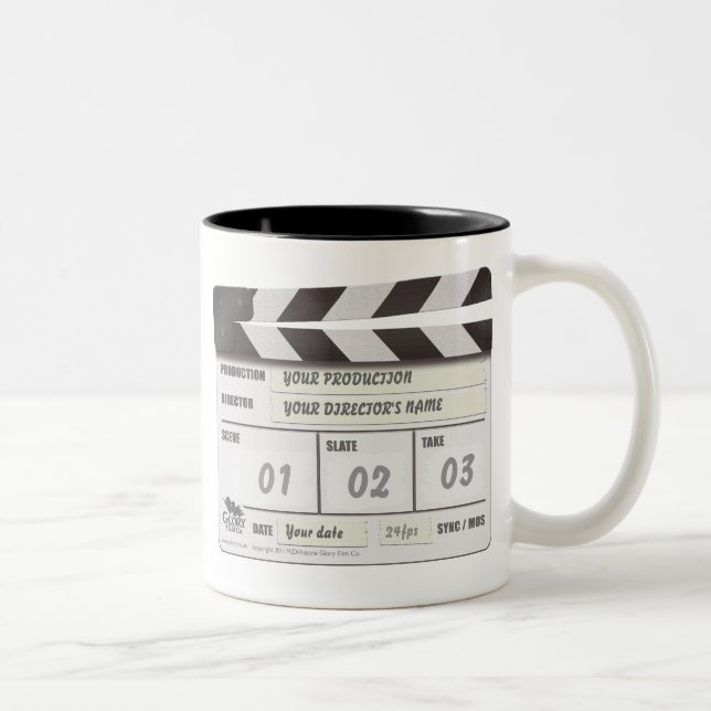 Customisable Clapperboard mugg (Höger)