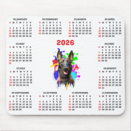 Customisable Cute Malinois Dog Calendar Musmatta
