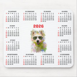 Customisable Cute Westie Dog Calendar  Musmatta