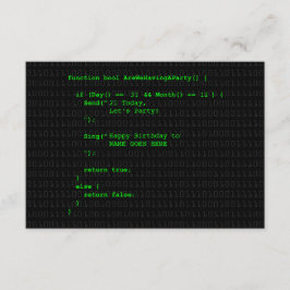 Customisable dataprogrampartyinbjudan inbjudningar