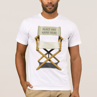 Customisable direktör stoldesign t-shirt
