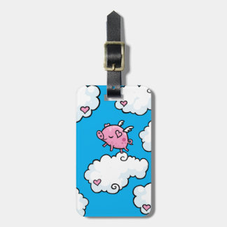 Customisable flyggrisdans på moln bagagebricka