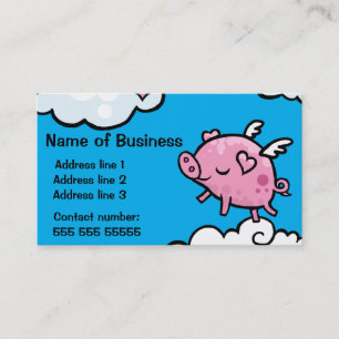 Customisable flyggrisvisitkort visitkort