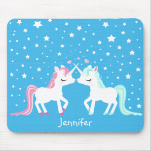 Customisable förälskad mousepad för Unicorns Musmatta