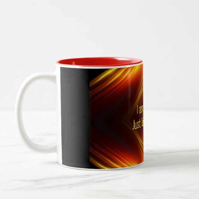 Customisable fun message Två-Tonad mugg (Vänster)