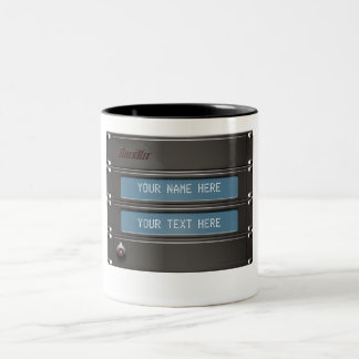 Customisable ingenjör mugg med 19" kugge & text
