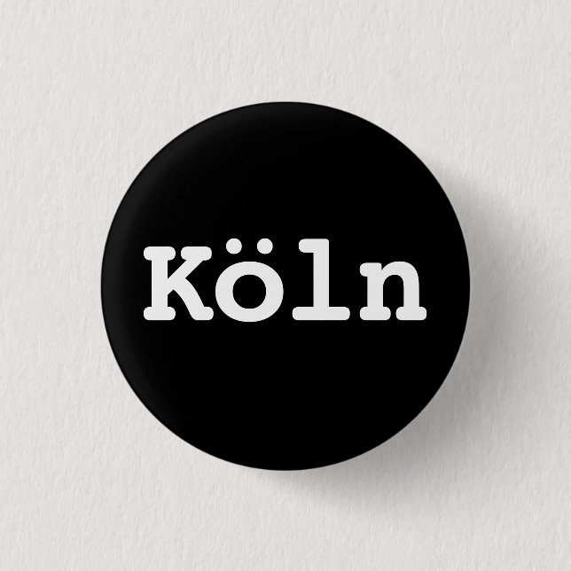 Customisable Köln Typography Knapp (Framsida)