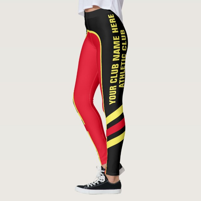 Customisable ljus damasker 1 för färgsidomusikband leggings (Vänster)