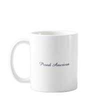 Customisable ord för stolt amerikanska flagganmugg