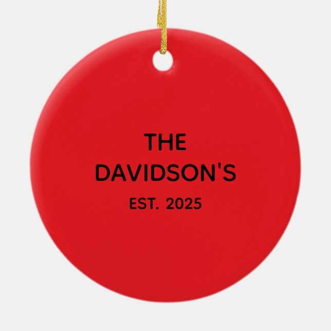 CUSTOMISABLE ORNAMENTS JULGRANSPRYDNAD KERAMIK (Baksidan)