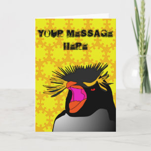 (Customisable) RockHopper Head hälsningkort, Kort