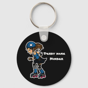 Customisable rullDerby Jammer Nyckelring