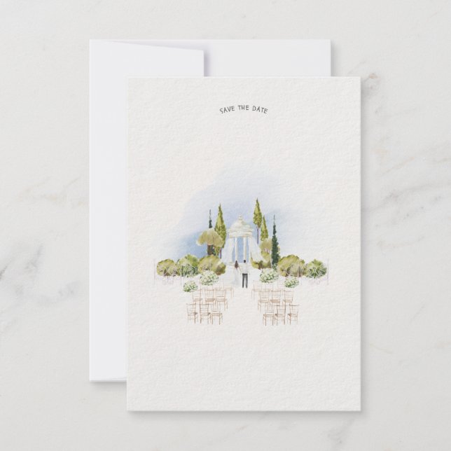 Customisable "Save the Date" wedding Stationery Inbjudningar (Framsida)