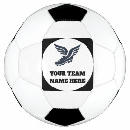 Customisable Soccer Team Winged Football Boot Logo