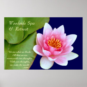 Customisable Spa- & reträttaffisch Poster