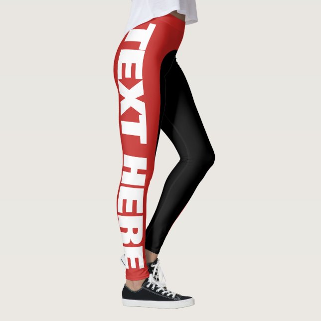 Customisable stor text/personifierar damasker leggings (Höger)