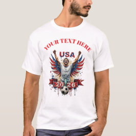 Customisable USA Soccer Football Team Supporters T Shirt
