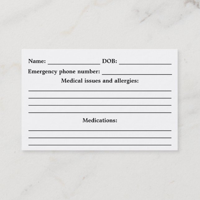 Customisable vaken legitimation för visitkort (Baksida)