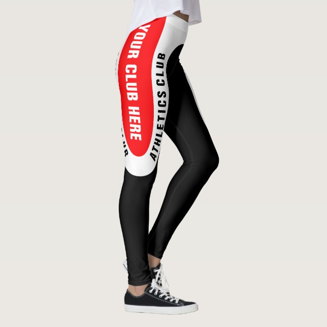 Customisable version 1 för friidrottklubbdamasker leggings (Höger)