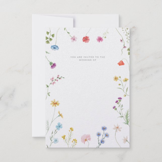 Customisable wedding invitation inbjudningar (Framsida)