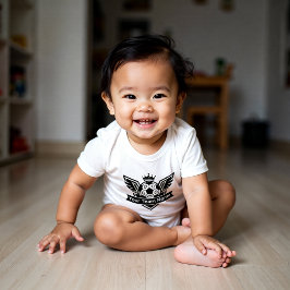 Customisable Winged Soccer Ball Logo Baby Team T Shirt