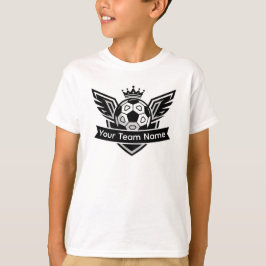 Customisable Winged Soccer Ball Logo Team Children T Shirt