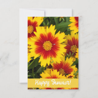 Customizabe Cheerful "Lycklig Summer Card" Tack Kort