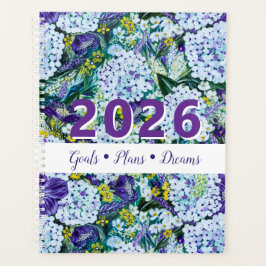 Customizable 2026 Rhapsody-Purple&White Hydrangea