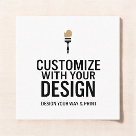 Customizable 2.5x2.5" Blank Company Small Fyrkantigt Visitkort