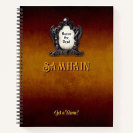 Customizable 8.5 x 11 Samhain Halloween Notebook