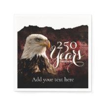 Customizable America's 250th Birthday Paper Napkin