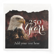 Customizable America's 250th Birthday Paper Napkin