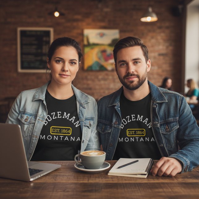 Customizable Arched City/Town/State Pride T Shirt (Skapare uppladdad)