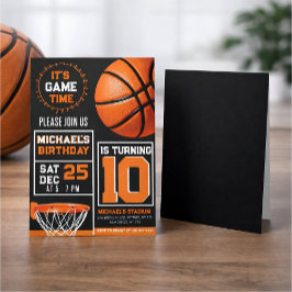 Customizable basketball birthday invitations inbjudningar