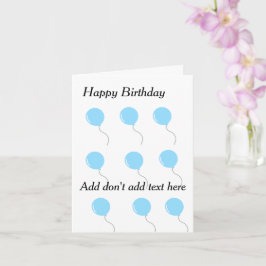 Customizable birthday cards kort