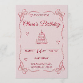 Customizable Birthday Invitation Card - Stylish Inbjudningar