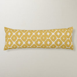 Customizable Boho Mustard Diamonds Cushion Kroppskudde