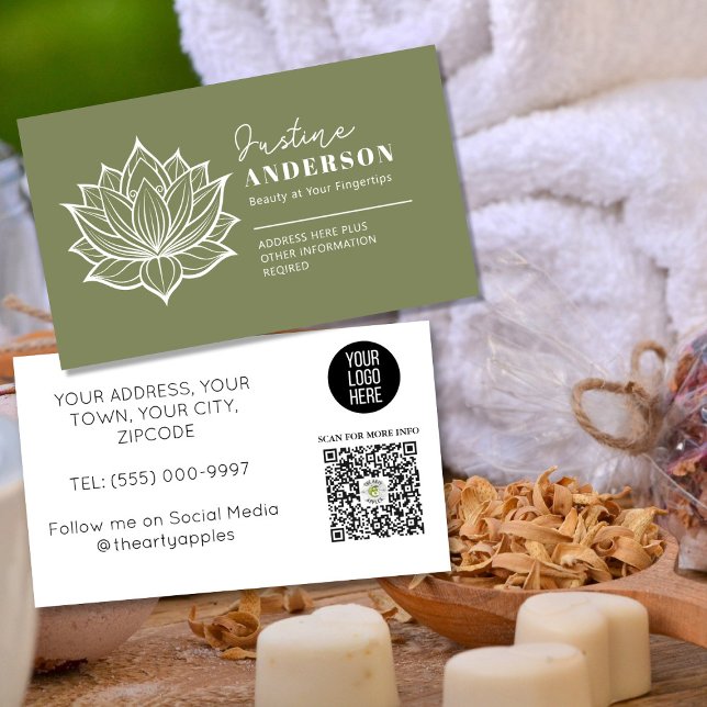 Customizable Business Card –Beauticians & Skincare Visitkort (Skapare uppladdad)