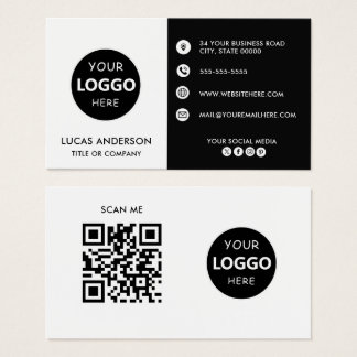 Customizable business logo website social media visitkort