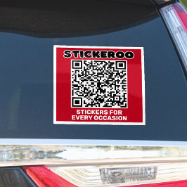 Customizable Business Promotion QR Code Car Decal  Klistermärken