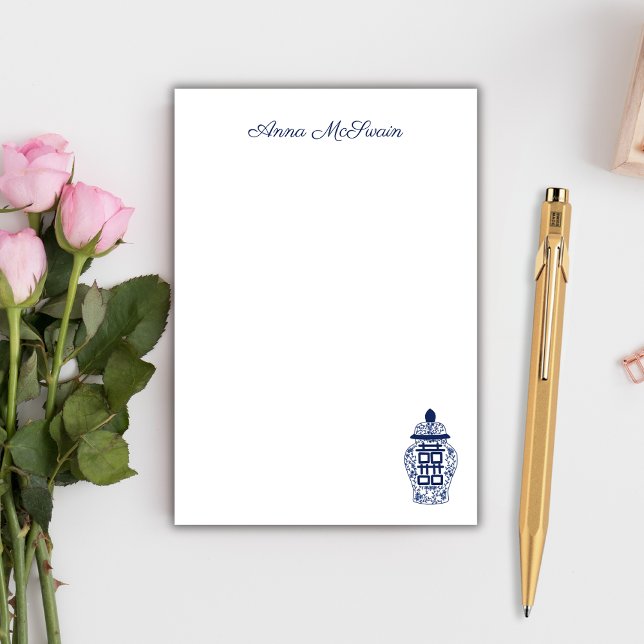 Customizable Chinoiserie Ginger Jar  Post-it Block (Skapare uppladdad)